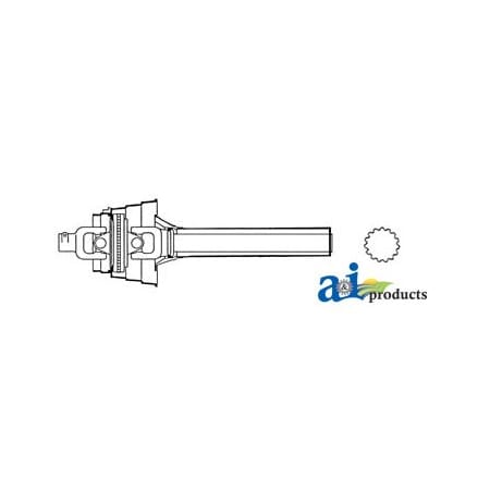 A & I Products Universal Joint W/ Shaft; Front 41" x10.5" x10.5" A-DC30005N
